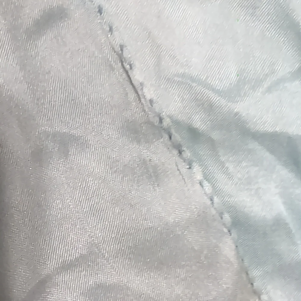 Vintage Blue Ombre Silk Square Scarf Handrolled Edging